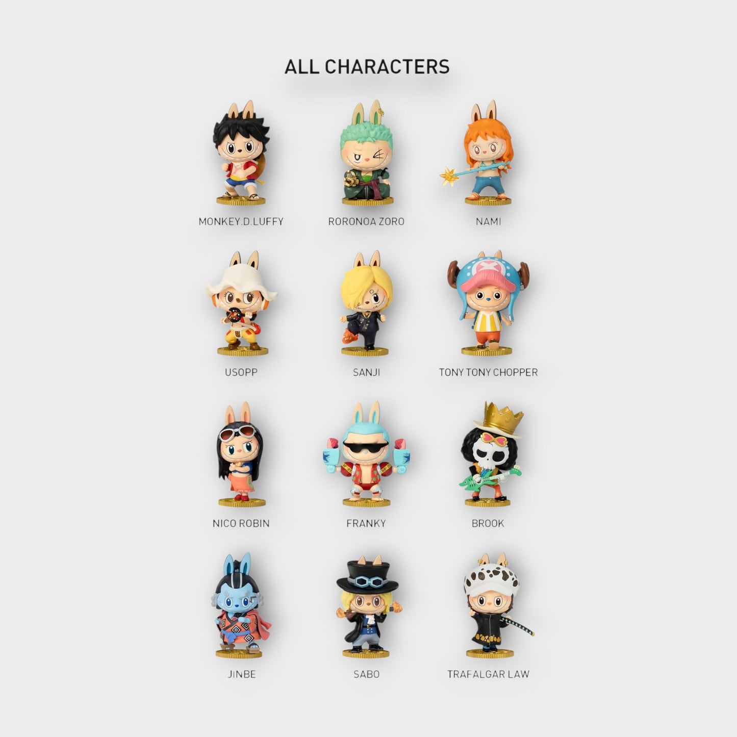 Popmart One Piece Labubu Collab